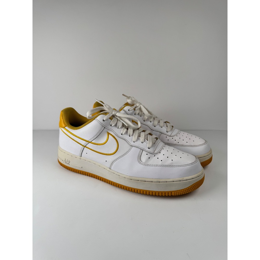 Nike Airforce 1 Low 07' Ochre 2018 Yellow White Sneakers Shoe Men's Size 11